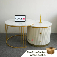 Meja Tamu Minimalis Set | Meja Ruang Tamu | Meja Minimalis Duco | Meja Industrial | Meja Besi Gold S