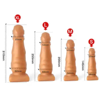 310mm XL Dildo with Powerful Suction CupRealistic Penis Sex Toy Flexible G-spot Dildo with Curved Shaft and Ball