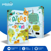 Buku Anak A Flip Flap Book : Atlas Negara-Negara Di Dunia - Psikologi Bookstore
