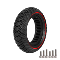 10*3/255*80(80/65-6) Electric Scooter Solid Tire 10 Inch Wide Explosion-proof Off-road Solid Tire Red Wing Pattern High Quality