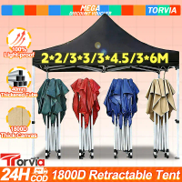 COD 【Local shipment】Night Market Folding Canopy Full Set Khemah Niaga 7x7 10x10 10x15 10x20 Camping 