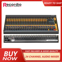 GAX-MV24 Professional Mixing Console With Monitor Output 7-band Equalizer Adjustment 99DSP Audio Mixer For Karaoke Bar Perform