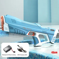 Electric Water Gun Absorbing Automatic High-pressure Strong Charging Outdoor Water Battle Interactive Beach Water Gun Kids Toys