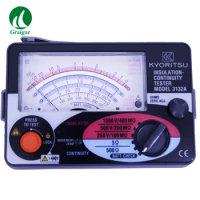 Kyoritsu3132A Analogue Insulation Continuity Tester Test Voltage:250V/500V/1000V KEW3132A