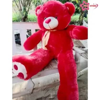 [PROMO FUNA] Boneka Teddy Bear Telapak Syal Super Jumbo 1,2 Meter Termurah Merah 1,2 m