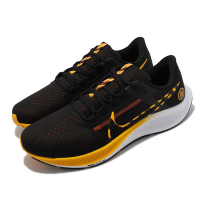 Nike 慢跑鞋 Zoom Pegasus 38 運動 男鞋 氣墊 避震 虎紋印花 透氣 包覆 BRS 黑 黃 DM7602-001
