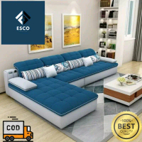 ESCO - Sofa Ruang Tamu Minimalist Modern Sofa L Foam Hand Model 2025