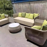Customized Outdoor Patio Waterproof Design Garden Sofa Wood Furniture Teak Lounge Chair