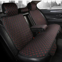 Flax Rear Car Seat Cover Breathable Plus Size Auto Seat Cushion Protector Back Seat Pad Mat With Backrest fit Car Suv Van