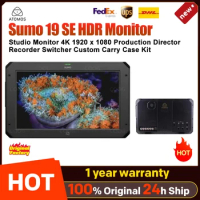 Atomos Sumo 19 SE HDR Monitor Studio Monitor 4K 1920 x 1080 Production Director Recorder Switcher Custom Carry Case Kit