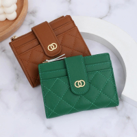 ví đựng tiền Xu Phong Cách Instagram Ví Nữ Đựng Thẻ Sức Chứa Lớn 8 Màu Ví Nữ Da PU Ngắn