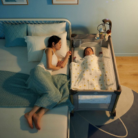 免運嬰兒床拼接大床便攜式可折疊嬰兒床新生兒可移動多