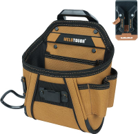 MELOTOUGH Belt Clip Tool Pouch Tool Belt Pouches Utility Tool Organizer Pouch with Hammer Holder for
