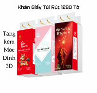 Combo 8 Bịch Khăn Giấy Rút Cao Cấp Siêu Dai Mịn 4 Lớp 1280 Tờ Chính Hãng Vinh Đạt