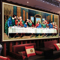 十字繡新款最后的晚餐基督教耶穌5d鉆石畫滿鉆客廳大幅磚石繡