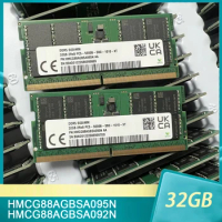 1 Pcs HMCG88AGBSA095N HMCG88AGBSA092N For SK hynix Notebook Memory 32GB DDR5 SODIMM 5600 32G 5600B 2RX8