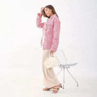 VERVE - FRANKIE OUTER - Christmas natal edition outer jacket jaket houndstooth checkered hitam putih
