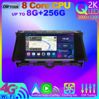 Owtosin QLED 2K 8G+256G Android 12 Stereo Car Radio For Honda Accord 8 CP CS Inspire 2007-2012 Original Style GPS CarPlay Stereo