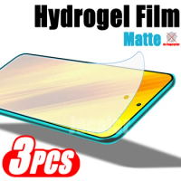 3PCS Matte Hydrogel Film For Xiaomi Poco X4 Pro X3 NFC F4 5G F3 GT F2 Pro Frosted Safety Protector Soft For PocoX4Pro X 4 X3NFC