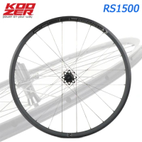 KOOZER 2023 New RS1500 Bicycle wheel 700C DT Spoke High 27mm Aluminium alloy Road Bike Front Rear wheelset 700x19-32C tyre