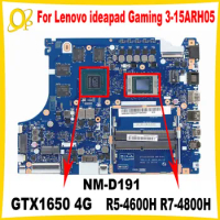 NM-D191 Mainboard for Lenovo ideapad Gaming 3-15ARH05 laptop motherboard with R5-4600H R7-4800H CPU GTX1650 4G GPU DDR4 tested