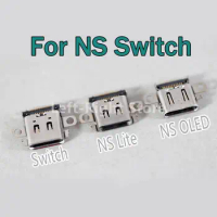 2PCS For NS Switch OLED Power Connector Type-C Socket Port Original Charging Port Socket Lot For Nintendo Switch Lite Console