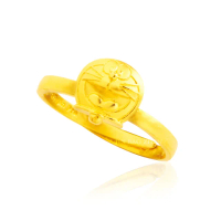 【2sweet 甜蜜約定】黃金戒指-幸運哆啦a夢(0.80錢±0.10錢)