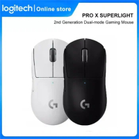 Logitech G PRO X SUPERLIGHT Mouse Gamer GPW 2nd Generation Hero 25K Sensor Dual-mode 2.4Ghz Wireless Mice For Gamer Office