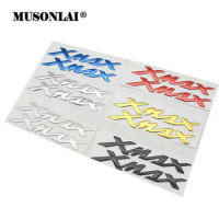 For Yamaha X-MAX XMAX 125 250 300 400 Side 3D Stickers Emblem Fender Oil Fuel Tank Logo Badge Decal Motorcycle Accessories