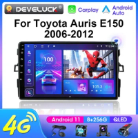 2 Din Android 12 Car Radio Multimedia Video Player For Toyota Auris E150 2006 - 2012 Navigation GPS 2din 4G Carplay Auto Stereo