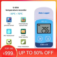 Temukan ELITECH RC-5 Original Temperature Data Logger USB RC5 RC 5 Suhu Loger PC Komputer Thermomete