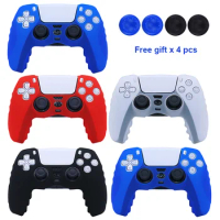 Soft Silicon Protective Case Cover For PS5 Controller Skin Cases For Playstation 5 Gamepad Controle Controller Games Accessories