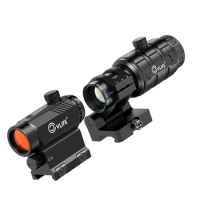 Riflescope Scopes 3X Magnifier Combo 3 MOA Rifle Hunting Red Dot Holographic Auto Brightness Adjustment Flip-to-Side Sigh