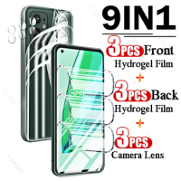 9in1 Full Covers Front Back Hydrogel Film for OnePlus 9 Pro LE2121 Fingerprint Screen Protectors for OnePlus 9Pro Camera Lens HD
