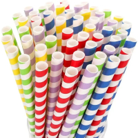 A NEW  100 Pcs Extra Wide Paper Smoothie Boba Straws  10 Mm Wide Biodegradable Straws for Bubble Tea