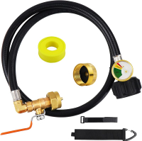 Propane Refill Adapter for 1 lb. tanks1lb Propane Tank Refill Adapter with Valve and GaugePropane Fi