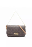 Louis Vuitton Pre-Loved Louis Vuitton Favorite MM monogram chain handbag PVC leather Brown 2WAY