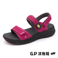G.P 女款輕羽緩震紓壓磁扣涼鞋G3836W-黑桃色(SIZE:36-39 共三色)