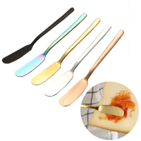 300Pcs Stainless Steel Butter Knife Cheese Dessert Jam Spreader Canape Cutter for Appetizers Sandwich Cream Spatula Wholesale K1