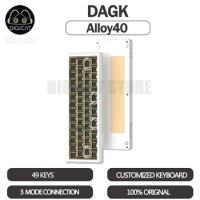 DAGK Alloy40 2.0 Mechanical Keyboard Kit 3mode USB/2.4G/Bluetooth Wireless Keyboard Kits 49key Hot Swap Rgb Gaming Keyboard Kits