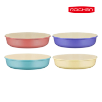 【Roichen】韓國製 28cm平底鍋+可拆把手(IH爐 全火源適用 露營 輕量鍋)