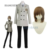 Goro Akechi คอสเพลย์วิกผม P5 คอสเพลย์ชุดนักเรียนเสื้อ Tie ฟรีถุงมือคอสเพลย์เครื่องแต่งกาย