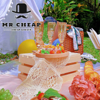 Picnic Dinner Display / Wood Classic Crate Picnic Display / Wood Storage Box Outdoor Waterproof Camp
