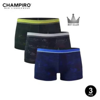 Champiro Celana Dalam Boxer Pria isi 3 pcs Fullprinted Xcited C0315C L MIX WARNA