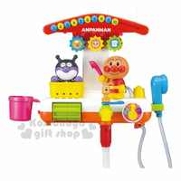 小禮堂 麵包超人 電動蓮蓬頭水車洗澡玩具組《橘紅》兒童玩具