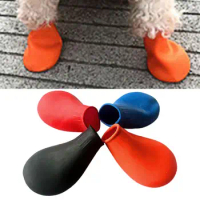 4Pcs Pet Dog Rubber Waterproof Shoe Cover Pet Socks Foot Cover Non Slip Outdoor Puppies Rain Shoes Pet Paw Protectors