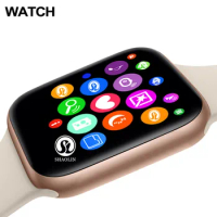 Smart Watch Series 7 44MM For Apple IOS Android phone Heart Rate Bluetooth call Wireless Charger PK IWO13 W56