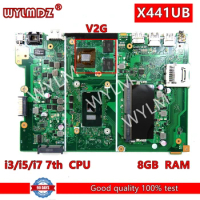 X441UB i3/i5/i7-7th CPU 8GB RAM Mainboard For Asus X441U X441UB X441UV Laptop Motherboard Tested