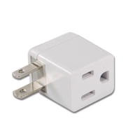 【太星電工】安全L型 3P轉2P轉接器-2入(AE030)
