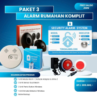 Alarm Pengaman Rumah berbagai sensor PAKET KOMPLIT  3 (RUMAHAN ) Sensor